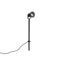 Prikspot zwart verstelbaar IP44 incl. snoer en stekker - Basic