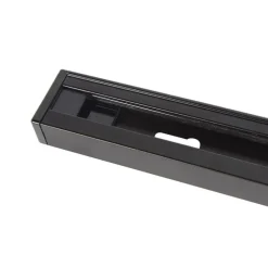 Rail 1 meter zwart voor 1-fase rail - Iconic