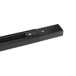 Rail 1 meter zwart voor 1-fase rail - Iconic