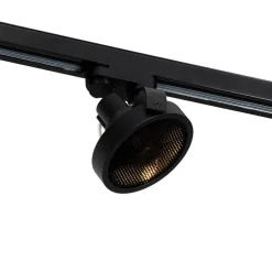 Railspot zwart voor 3-fase rail GU10 111mm - 3-Phase Master Honey