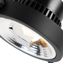 Railspot zwart voor 3-fase rail GU10 111cm - 3-Phase Expert