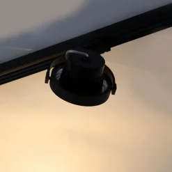 Railspot zwart voor 3-fase rail GU10 111cm - 3-Phase Expert