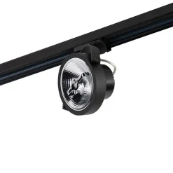 Railspot zwart voor 3-fase rail GU10 111cm - 3-Phase Expert