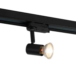 Railspot zwart voor 3-fase rail GU10 50mm - 3-Phase Jeany