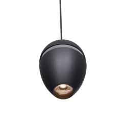 Railsysteem met 10 lampen zwart 1-fase - Magnetic Eggy Puk