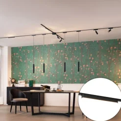 Railsysteem met 10 lampen zwart 1-fase - Magnetic Samson Cassie Marra