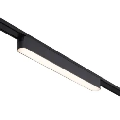 Railsysteem met 6 plafondlampen en 2 hanglampen zwart 1-fase - Magnetic Marra Tautau