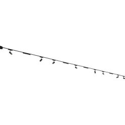 Railsysteem met 8 spots en 4 plafondlampen zwart 1-fase - Magnetic Gert Puntua