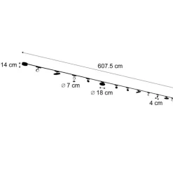 Railsysteem met 8 spots en 4 plafondlampen zwart 1-fase - Magnetic Lance Puk