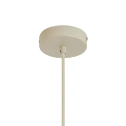 Retro hanglamp beige met mat glas - Fedde