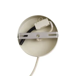 Retro hanglamp beige met mat glas - Fedde