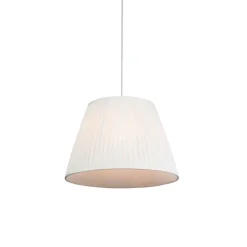 Retro hanglamp crème 45 cm - Plisse
