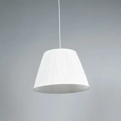 Retro hanglamp crème 45 cm - Plisse