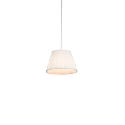 Retro hanglamp crème 25 cm - Plisse