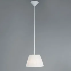 Retro hanglamp crème 25 cm - Plisse