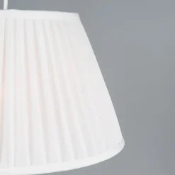 Retro hanglamp crème 25 cm - Plisse