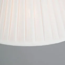 Retro hanglamp crème 25 cm - Plisse