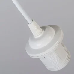 Retro hanglamp crème 25 cm - Plisse