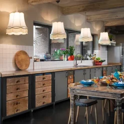 Retro hanglamp crème 45 cm - Granny