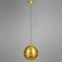 Retro hanglamp goud 40 cm - Slice