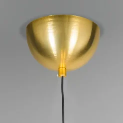 Retro hanglamp goud 40 cm - Slice
