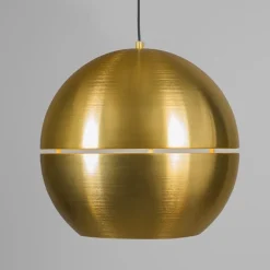 Retro hanglamp goud 40 cm - Slice