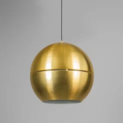 Retro hanglamp goud 40 cm - Slice
