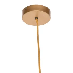 Retro hanglamp groen velours met franjes - Frills