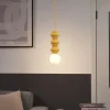 Retro hanglamp okergeel met mat glas - Fedde