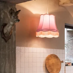 Retro hanglamp roze 45 cm - Granny