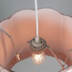 Retro hanglamp roze 45 cm - Granny