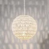 Retro hanglamp wit 40 cm - Lina Ball 40