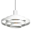 Retro hanglamp wit rond - Halo Cirque