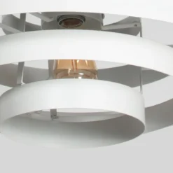 Retro hanglamp wit rond - Halo Cirque