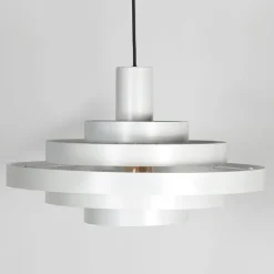 Retro hanglamp wit rond - Halo Cirque