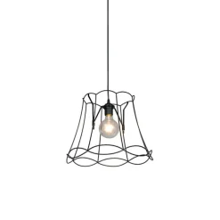 Retro hanglamp zwart 40 cm - Granny Frame