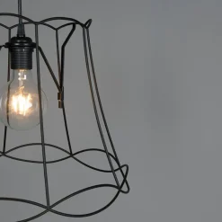 Retro hanglamp zwart 40 cm - Granny Frame
