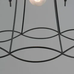 Retro hanglamp zwart 40 cm - Granny Frame