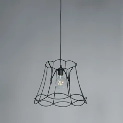Retro hanglamp zwart 40 cm - Granny Frame