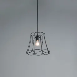 Retro hanglamp zwart 30 cm - Granny Frame