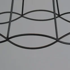 Retro hanglamp zwart 30 cm - Granny Frame