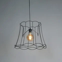 Retro hanglamp zwart 50 cm - Granny Frame