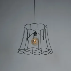 Retro hanglamp zwart 50 cm - Granny Frame