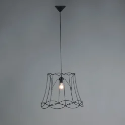 Retro hanglamp zwart 50 cm - Granny Frame