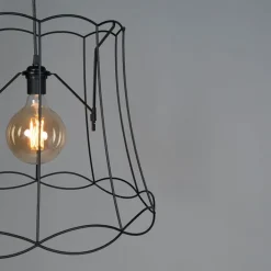 Retro hanglamp zwart 50 cm - Granny Frame