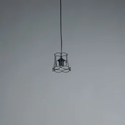 Retro hanglamp zwart 15 cm - Granny Frame