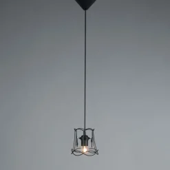 Retro hanglamp zwart 15 cm - Granny Frame
