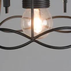 Retro hanglamp zwart 15 cm - Granny Frame