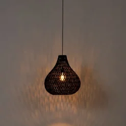 Retro hanglamp zwart 45 cm - Lina Drop