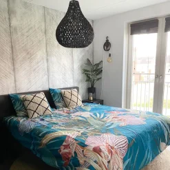 Retro hanglamp zwart 45 cm - Lina Drop